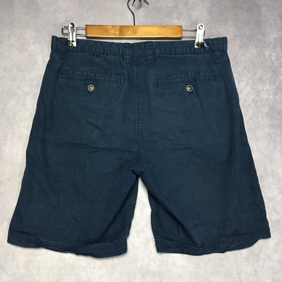 Tommy Bahama Mens Shorts size 32 Blue Flat Front Cotton Tencel Stretch Casual - Picture 2 of 13